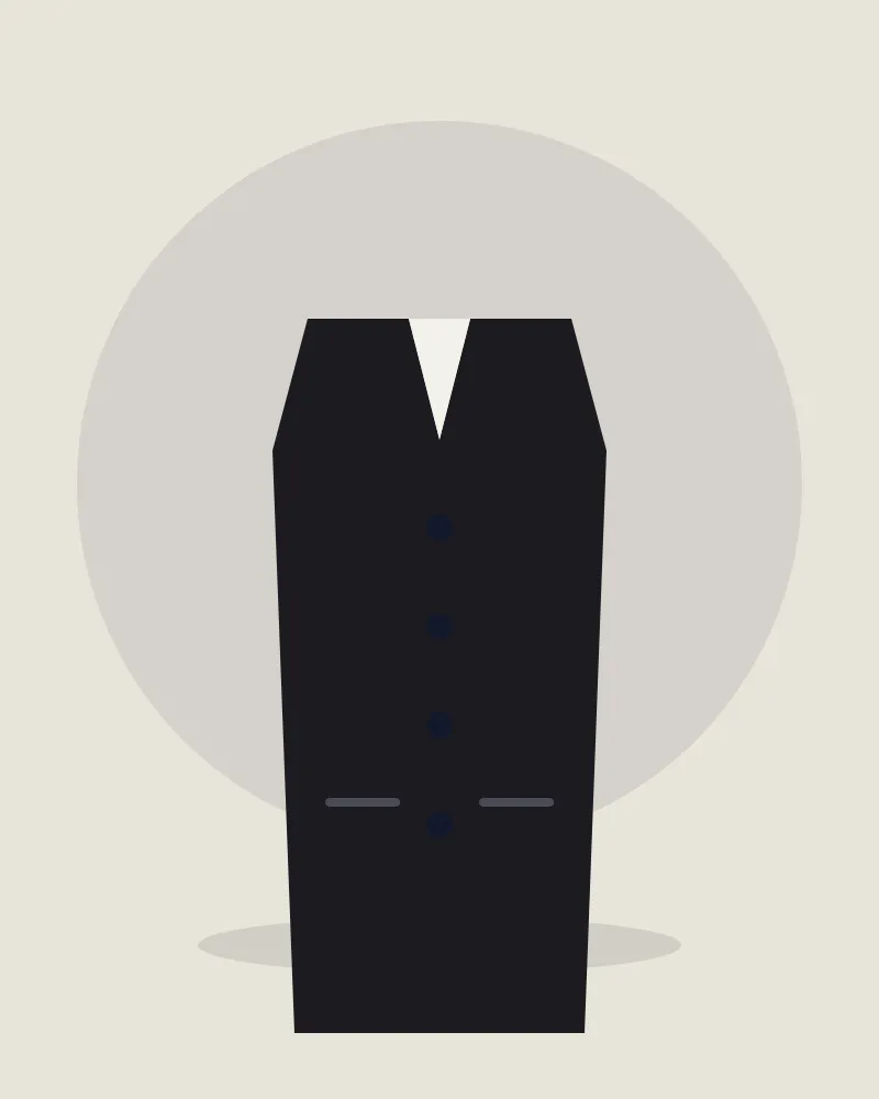 Berber Student Waistcoat – Classic Black