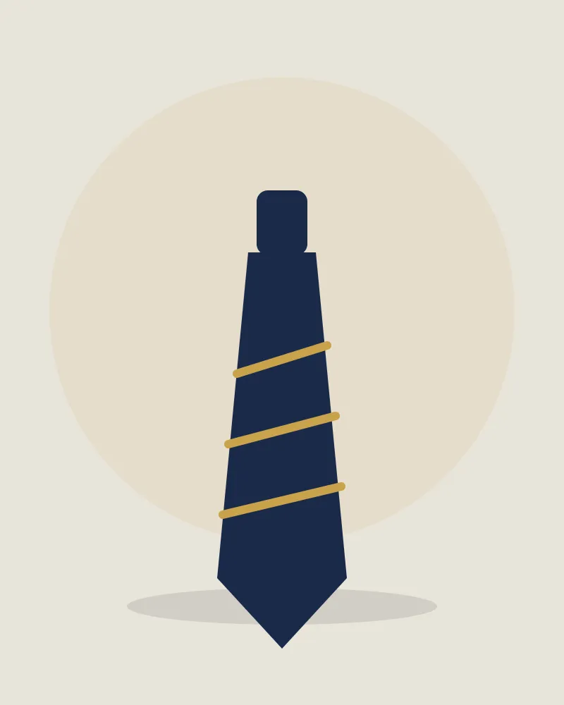 Silk Tie, Midnight Navy
