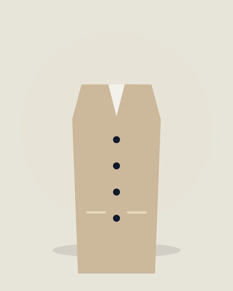 Berber Student Waistcoat – Sand Beige