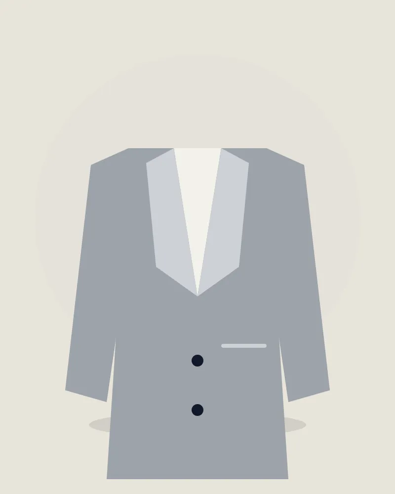 Berber Student Blazer – Silver Grey