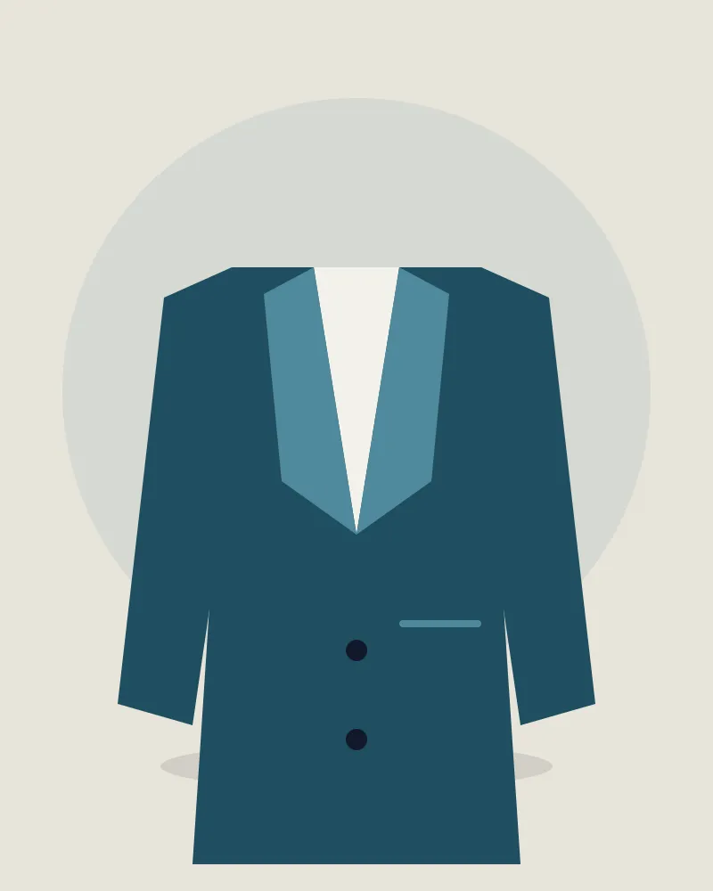 Berber Student Blazer – Petrol Blue